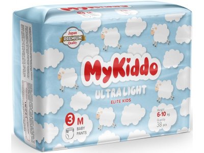 Подгузники-трусики ультратонкие Mykiddo Elite kids M (6-10 кг) 38 шт. 1-00387916_1