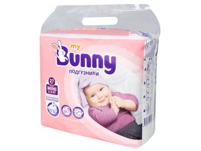 Подгузники My Bunny mini 3-6 кг 27 шт. 1-00370623_12