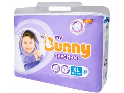Подгузники-трусики My Bunny XL 12-22 кг 38 шт. 1-00370631_10