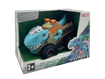 Машинка инерционная Funky Toys Тираннозавр с подвижными элементами 1-00387939_2