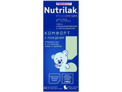 Смесь Nutrilak Premium ProComfort Комфорт молочная стерилизованная 200 мл 1-00355118_1