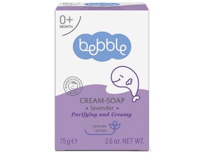 Крем-мыло детское Bebble Cream-Soap Лаванда 75 г 1-00388130_1