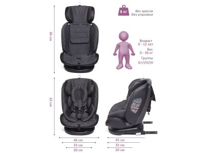 Автокресло Babycare Shelter, 0-36 кг, группа 0/1/2/3 1-00388169_7