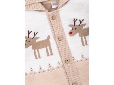 Комбинезон вязаный с капюшоном AmaroBaby Pure Love Christmas Deer 1-00388334_9