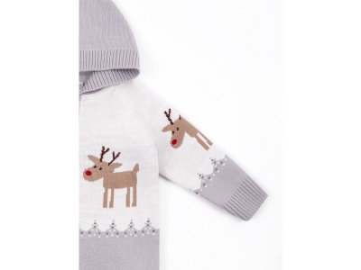 Комбинезон вязаный с капюшоном AmaroBaby Pure Love Christmas Deer 1-00388343_7