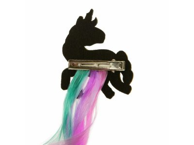 Накладная прядь Lukky Fashion на заколке с единорогом, 35 см 1-00389928_5