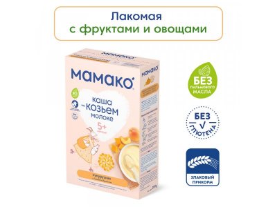 Каша Мамако кукурузная с тыквой и абрикосом на козьем молоке 200 г 1-00011076_2