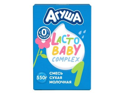 УЦЕНКА! Смесь молочная Агуша 1 молочная с 0 месяцев 550 г 1-00390240_2