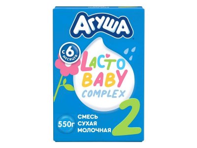 УЦЕНКА! Смесь молочная Агуша 2 молочная с 6 месяцев 550 г 1-00390241_3