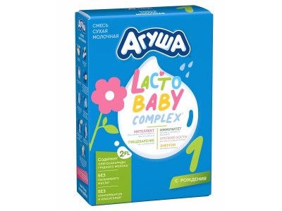 УЦЕНКА! Смесь молочная Агуша 1 молочная с 0 месяцев 350 г 1-00390242_2