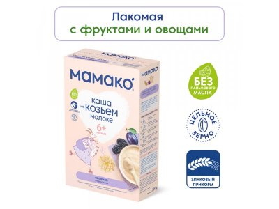 Каша Мамако овсяная с черносливом на козьем молоке 200 г 1-00230271_2