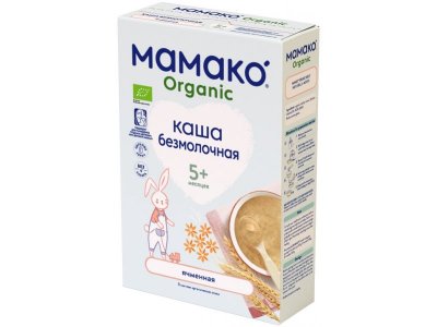 Каша Мамако Organic ячменная безмолочная быстрорастворимая с 5 месяцев 200 г 1-00381548_1
