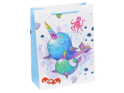 Пакет подарочный Dream cards Два кита 31*40*12 см 1-00390256_1
