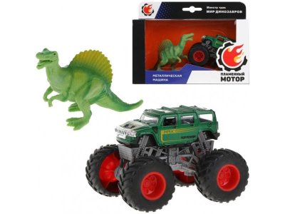 Игрушка Пламенный мотор Монстр трак Мир динозавров, фигурка спинозавра, металл 1-00391012_1