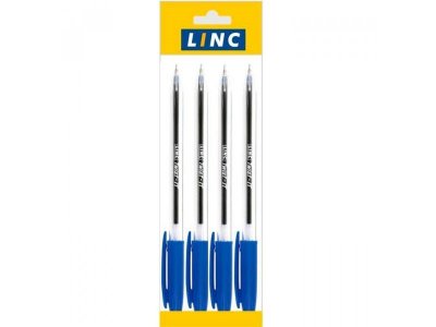 Ручка шариковая Linc Twist-IT синий 0,7 мм 4 шт. 1-00391231_1