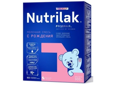 Смесь Nutrilak Premium 1 молочная с рождения 300 г 1-00371801_1