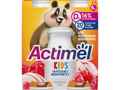Напиток кисломолочный Actimel Kids Малиновое мороженое 1,5% 95 г 1-00380523_3