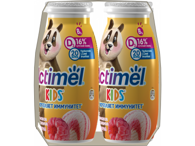 Напиток кисломолочный Actimel Kids Малиновое мороженое 1,5% 95 г 1-00380523_4