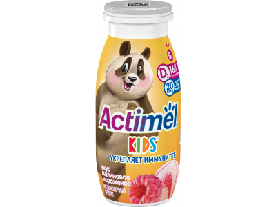 Напиток кисломолочный Actimel Kids Малиновое мороженое 1,5% 95 г 1-00380523_1
