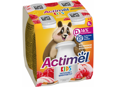 Напиток кисломолочный Actimel Kids Малиновое мороженое 1,5% 95 г 1-00380523_11
