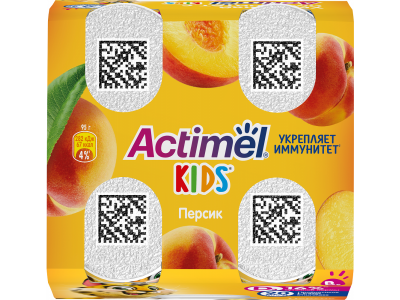 Напиток кисломолочный Actimel Kids Персик 1,5% 95 г 1-00380524_2