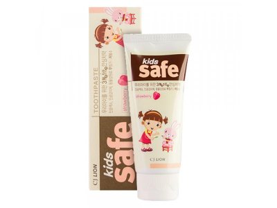 Зубная паста CJ Lion Kids Safe детская со вкусом клубники, 90 г 1-00145071_1
