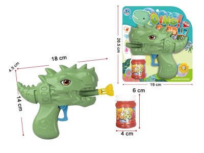 Игрушка для пускания мыльных пузырей 1Toy Мы-шарики! механическая Динозавр 40 мл 1-00395064_1