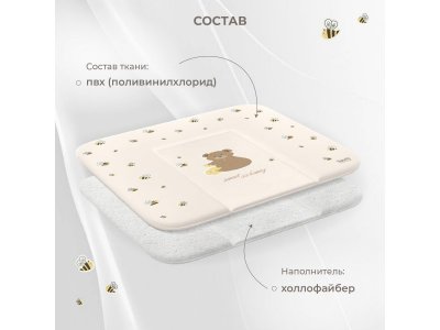 Матрасик для пеленания Nuovita Honet Bear, мягкий 1-00314202_5