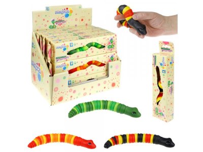 Игрушка-антистресс 1Toy Гремушка Змейка 1-00396470_1