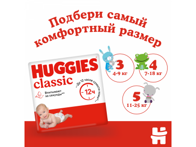 Подгузники Huggies Classic 4 7-18 кг, 68 шт. 1-00007180_3