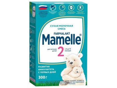 Смесь Mamelle 2 сухая молочная адаптированная последующая 6-12 мес. 300 г 1-00398393_1