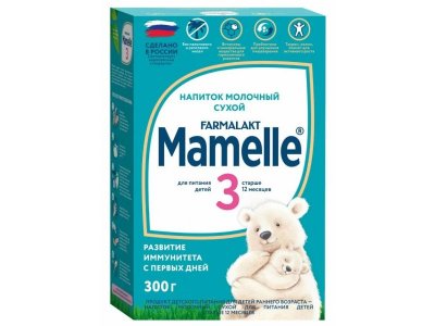 Напиток молочный Mamelle 3 сухой 12+ мес. 300 г 1-00398394_1