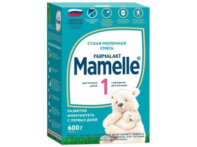 Смесь Mamelle 1 сухая молочная адаптированная начальная 0-6 мес. 600 г 1-00398395_1