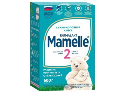 Смесь Mamelle 2 сухая молочная адаптированная последующая 6-12 мес. 600 г 1-00398396_1