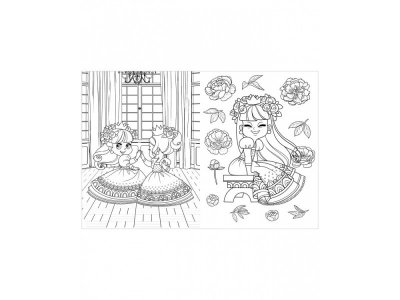 Книга Весёлые раскраски. Сказочные принцессы / Издательство Clever 1-00398516_3