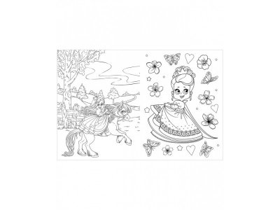 Книга Весёлые раскраски. Сказочные принцессы / Издательство Clever 1-00398516_5