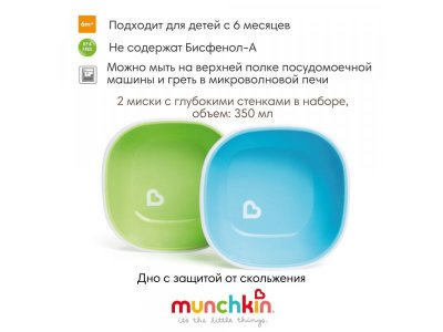 Набор Munchkin, детские мисочки 2 шт. 1-00225288_2