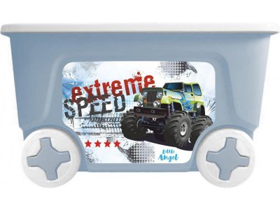 Ящик для игрушек Lalababy Play with Me Super Truck на колесах 50 л 1-00399595_1