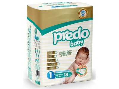 Подгузники Predo Baby Newborn 1 (2-5 кг), 13 шт. 1-00399679_1