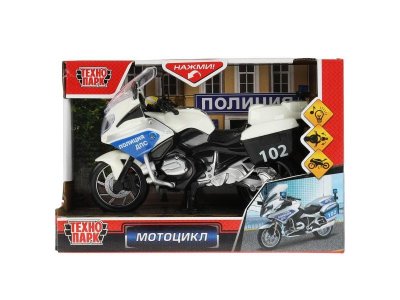 Модель Технопарк Мотоцикл Полиция свет/звук, подвижные детали 17 см 1-00399539_1