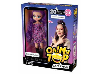 Набор игровой DIY Oh!My Top Кукла и аксессуары Music 1-00400511_12