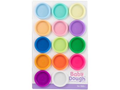 Тесто для лепки BabyDough шоу-бокс, 14 цветов 1-00400525_2