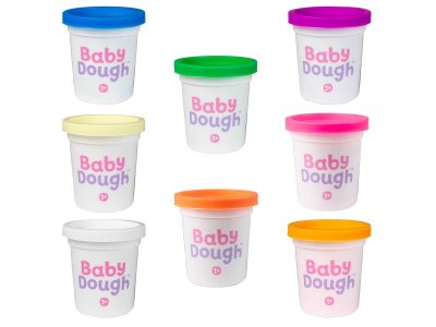 Тесто для лепки BabyDough набор 8 цветов, яркие 1-00400526_6
