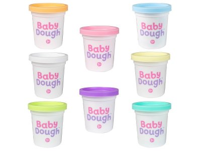Тесто для лепки BabyDough набор 8 цветов, пастельные 1-00400527_6