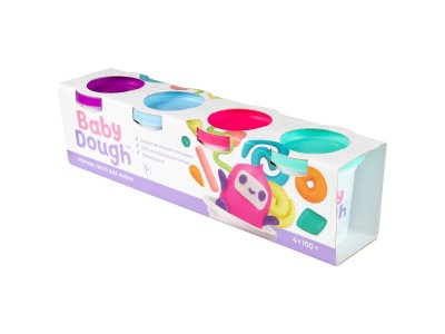 Тесто для лепки BabyDough набор 4 цвета 1-00400528_3