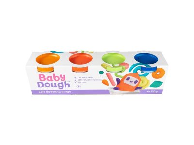 Тесто для лепки BabyDough набор 4 цвета 1-00400529_2