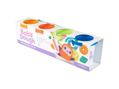 Тесто для лепки BabyDough набор 4 цвета 1-00400529_3