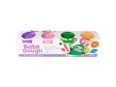 Тесто для лепки BabyDough набор 4 цвета 1-00400530_2