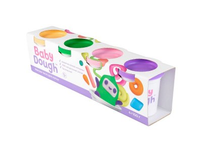 Тесто для лепки BabyDough набор 4 цвета 1-00400530_3