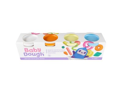 Тесто для лепки BabyDough набор 4 цвета 1-00400531_1